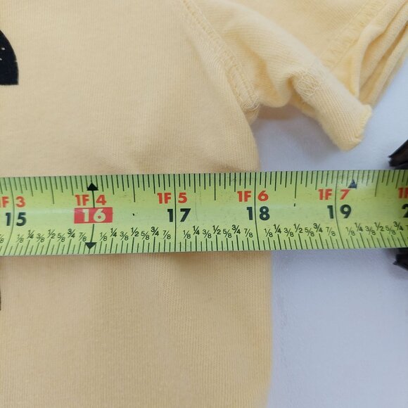 Epic Threads "Never Fake The Music U Make" Yellow Graphic Tee Size L 100% Cotton - Picture 7 of 8